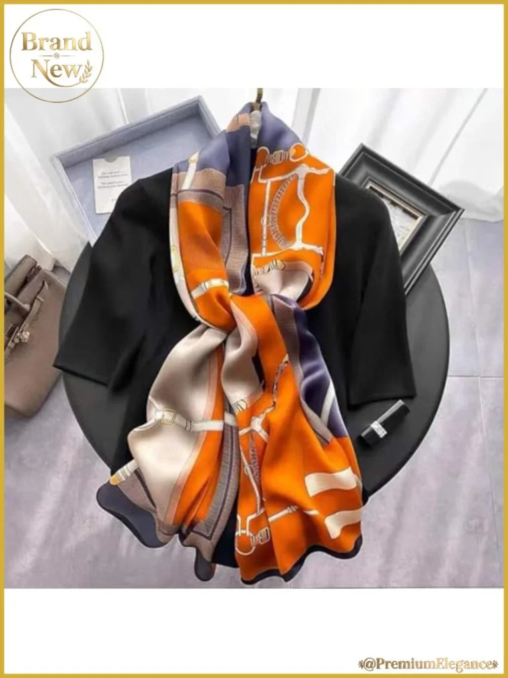 Silk Feeling Satin Shawl Wrap Long Scarf Headscarf for Women